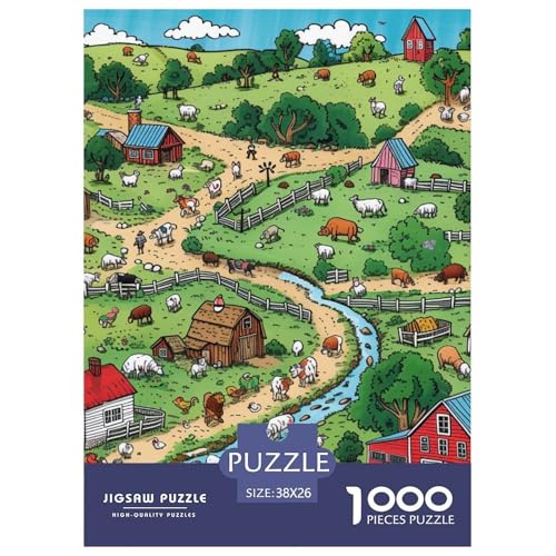 Ranchen 1000 Teile Puzzles Clevere Klassisches Lernspiel Für Erwachsene Und Kinder Ab 12 Jahren Tolle Geschenkidee 38x26cm/1000pcs Ranchen 1000 Teile Puzzles Clevere Klassisches Lernspiel Für Erwachsene Und Kinder Ab 12 Jahren Tolle Geschenkidee 38x26cm/1000pcs von ZXOAWQX