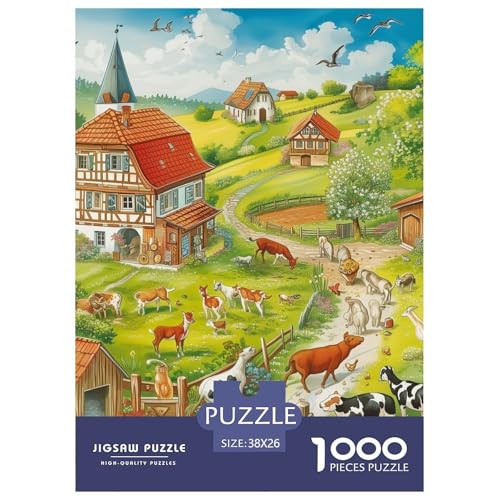 Ranchen 1000 Teile Puzzles Puzzlespiele Klassisches Lernspiel Für Erwachsene Und Kinder Ab 12 Jahren Tolle Geschenkidee 38x26cm/1000pcs Ranchen 1000 Teile Puzzles Puzzlespiele Klassisches Lernspiel Für Erwachsene Und Kinder Ab 12 Jahren Tolle Geschenkidee 38x26cm/1000pcs von ZXOAWQX