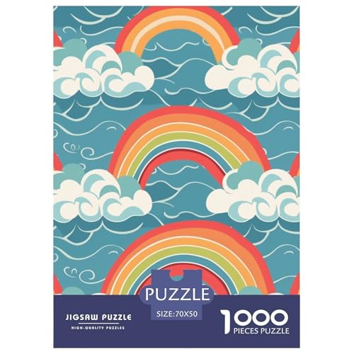 Regenbogen 1000 Teile Puzzles DekoRatteion Klassisches Lernspiel Für Erwachsene Tolle Geschenkidee 70x50cm/1000pcs von ZXOAWQX