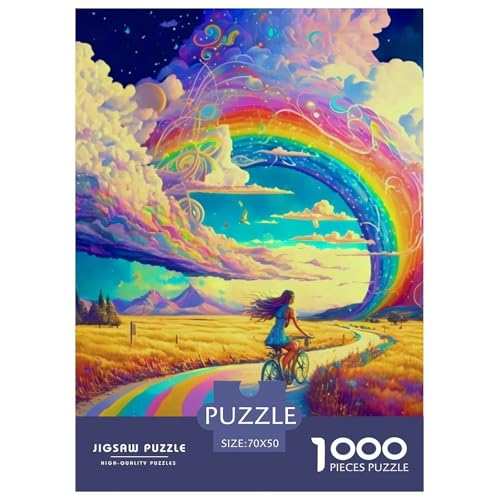 Regenbogen Spirit 1000 Teile Puzzles Clevere EIN Herausforderndes Für Erwachsene Und Kinder Ab 12 Jahren Tolle Geschenkidee 70x50cm/1000pcs Regenbogen Spirit 1000 Teile Puzzles Clevere EIN Herausforderndes Für Erwachsene Und Kinder Ab 12 Jahren Tolle Geschenkidee 70x50cm/1000pcs von ZXOAWQX
