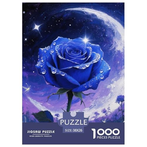 Rose 1000 Teile Puzzles Clevere EIN Herausforderndes Für Erwachsene Und Kinder Ab 12 Jahren Tolle Geschenkidee 38x26cm/1000pcs von ZXOAWQX