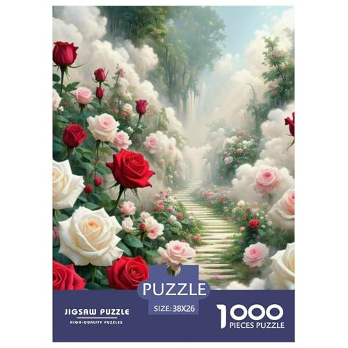 Rose 1000 Teile Puzzles Dekoration EIN Herausforderndes Für Erwachsene Und Kinder Ab 12 Jahren Tolle Geschenkidee 38x26cm/1000pcs Rose 1000 Teile Puzzles Dekoration EIN Herausforderndes Für Erwachsene Und Kinder Ab 12 Jahren Tolle Geschenkidee 38x26cm/1000pcs von ZXOAWQX