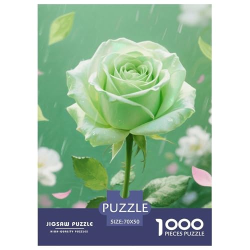 Rose 1000 Teile Puzzles Dekoration EIN Herausforderndes Für Erwachsene Und Kinder Ab 12 Jahren Tolle Geschenkidee 70x50cm/1000pcs von ZXOAWQX