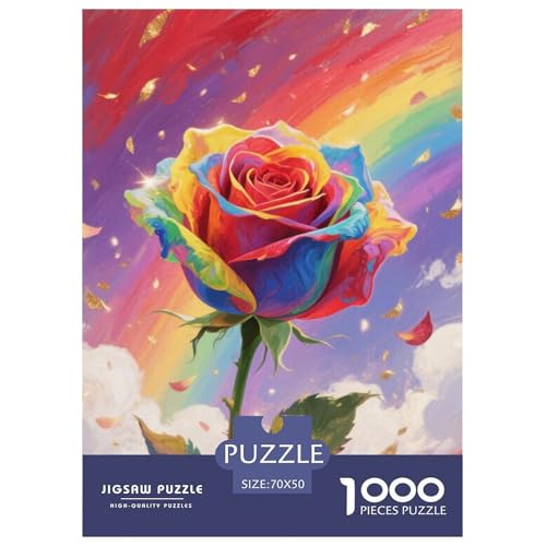 Rose 1000 Teile Puzzles Dekoration Lernspiel Herausforderung Spielzeug Für Erwachsene Tolle Geschenkidee 70x50cm/1000pcs Rose 1000 Teile Puzzles Dekoration Lernspiel Herausforderung Spielzeug Für Erwachsene Tolle Geschenkidee 70x50cm/1000pcs von ZXOAWQX
