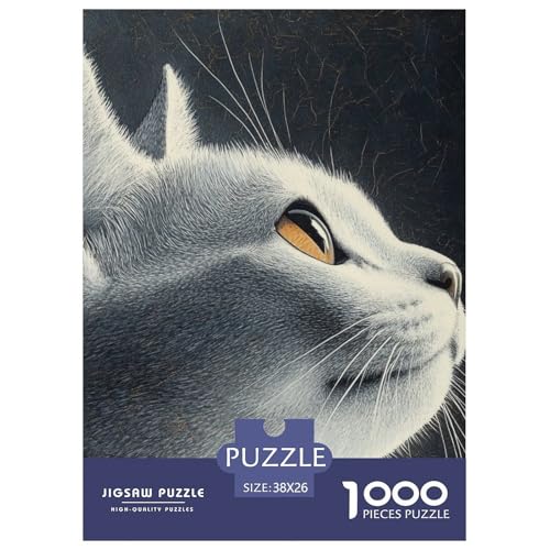 Russisch Blau 1000 Teile Puzzles Puzzlespiele Unmögliche Herausforderung Für Erwachsene Und Kinder Ab 12 Jahren Tolle Geschenkidee 38x26cm/1000pcs Russisch Blau 1000 Teile Puzzles Puzzlespiele Unmögliche Herausforderung Für Erwachsene Und Kinder Ab 12 Jahren Tolle Geschenkidee 38x26cm/1000pcs von ZXOAWQX