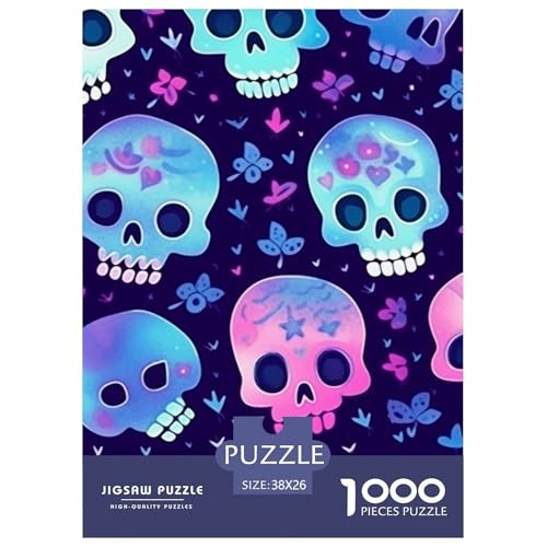 Schädel 1000 Teile Puzzles Classic Lernspiel Herausforderung Spielzeug Für Erwachsene Tolle Geschenkidee 38x26cm/1000pcs Schädel 1000 Teile Puzzles Classic Lernspiel Herausforderung Spielzeug Für Erwachsene Tolle Geschenkidee 38x26cm/1000pcs von ZXOAWQX