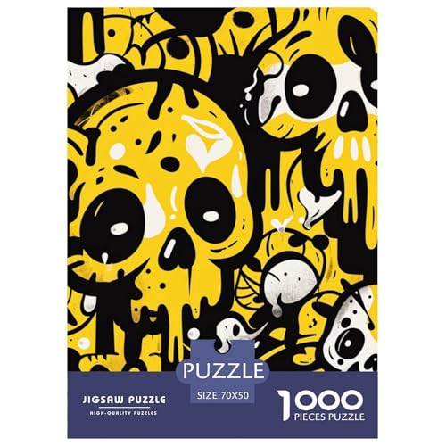 Schädel 1000 Teile Puzzles Classic Lernspiel Herausforderung Spielzeug Für Erwachsene Und Kinder Ab 12 Jahren Tolle Geschenkidee 70x50cm/1000pcs Schädel 1000 Teile Puzzles Classic Lernspiel Herausforderung Spielzeug Für Erwachsene Und Kinder Ab 12 Jahren Tolle Geschenkidee 70x50cm/1000pcs von ZXOAWQX