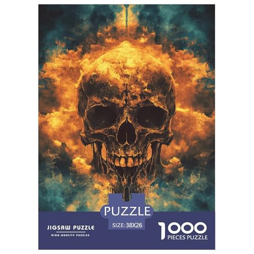 Schädel 1000 Teile Puzzles Clevere EIN Herausforderndes Für Erwachsene Tolle Geschenkidee 38x26cm/1000pcs Schädel 1000 Teile Puzzles Clevere EIN Herausforderndes Für Erwachsene Tolle Geschenkidee 38x26cm/1000pcs von ZXOAWQX