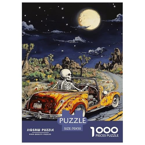 Schädel 1000 Teile Puzzles Clevere EIN Herausforderndes Für Erwachsene Und Kinder Ab 12 Jahren Tolle Geschenkidee 70x50cm/1000pcs Schädel 1000 Teile Puzzles Clevere EIN Herausforderndes Für Erwachsene Und Kinder Ab 12 Jahren Tolle Geschenkidee 70x50cm/1000pcs von ZXOAWQX