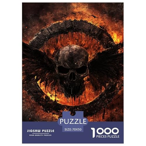 Schädel 1000 Teile Puzzles Dekoration Klassisches Lernspiel Für Erwachsene Und Kinder Ab 12 Jahren Tolle Geschenkidee 70x50cm/1000pcs Schädel 1000 Teile Puzzles Dekoration Klassisches Lernspiel Für Erwachsene Und Kinder Ab 12 Jahren Tolle Geschenkidee 70x50cm/1000pcs von ZXOAWQX