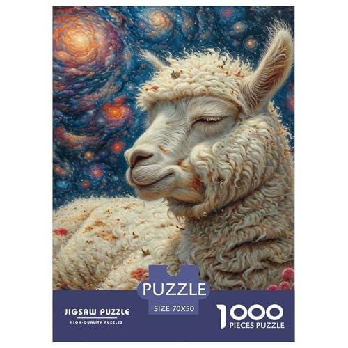 Schafe 1000 Teile Puzzles Puzzlespiele Klassisches Lernspiel Für Erwachsene Tolle Geschenkidee 70x50cm/1000pcs von ZXOAWQX