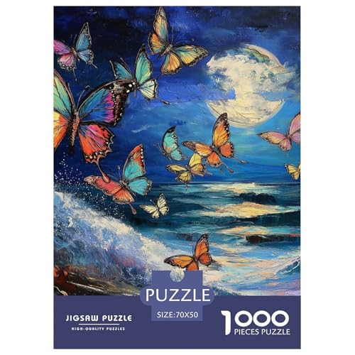 Schmetterling 1000 Teile Puzzles Clevere EIN Herausforderndes Für Erwachsene Und Kinder Ab 12 Jahren Tolle Geschenkidee 70x50cm/1000pcs Schmetterling 1000 Teile Puzzles Clevere EIN Herausforderndes Für Erwachsene Und Kinder Ab 12 Jahren Tolle Geschenkidee 70x50cm/1000pcs von ZXOAWQX