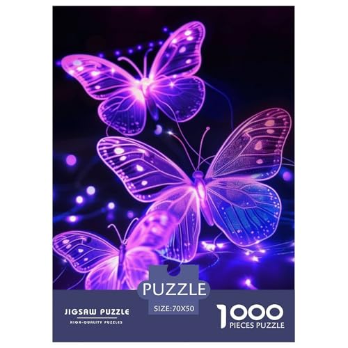 Schmetterling 1000 Teile Puzzles Clevere Klassisches Lernspiel Für Erwachsene Und Kinder Ab 12 Jahren Tolle Geschenkidee 70x50cm/1000pcs von ZXOAWQX