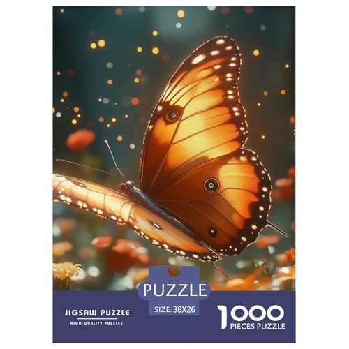 Schmetterling 1000 Teile Puzzles Dekoration Unmögliche Herausforderung Für Erwachsene Und Kinder Ab 12 Jahren Tolle Geschenkidee 38x26cm/1000pcs von ZXOAWQX