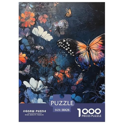 Schmetterling 1000 Teile Puzzles Dekoration Unmögliche Herausforderung Für Erwachsene Und Kinder Ab 12 Jahren Tolle Geschenkidee 38x26cm/1000pcs von ZXOAWQX