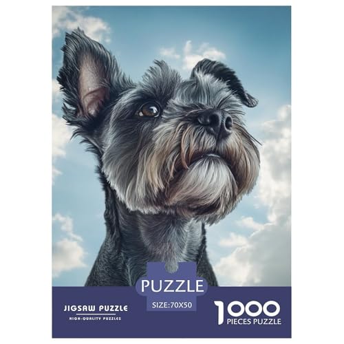Schnauzer 1000 Teile Puzzles Dekoration Lernspiel Herausforderung Spielzeug Für Die Ganze Familie Tolle Geschenkidee 70x50cm/1000pcs Schnauzer 1000 Teile Puzzles Dekoration Lernspiel Herausforderung Spielzeug Für Die Ganze Familie Tolle Geschenkidee 70x50cm/1000pcs von ZXOAWQX