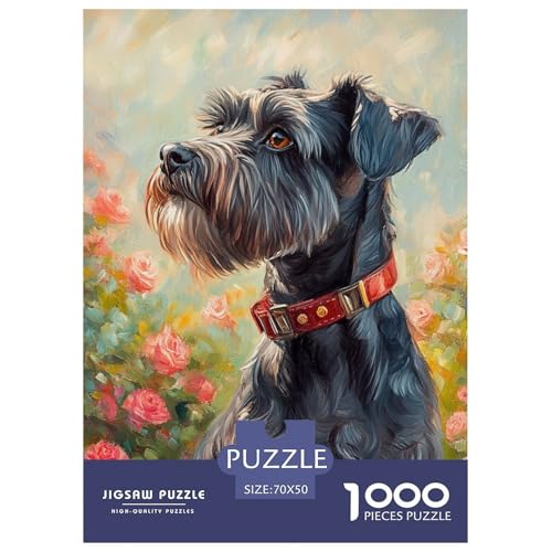 Schnauzer 1000 Teile Puzzles Puzzlespiele Klassisches Lernspiel Für Erwachsene Tolle Geschenkidee 70x50cm/1000pcs Schnauzer 1000 Teile Puzzles Puzzlespiele Klassisches Lernspiel Für Erwachsene Tolle Geschenkidee 70x50cm/1000pcs von ZXOAWQX