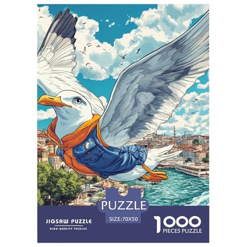 Seemöwe 1000 Teile Puzzles Puzzlespiele Lernspiel Herausforderung Spielzeug Für Erwachsene Tolle Geschenkidee 70x50cm/1000pcs Seemöwe 1000 Teile Puzzles Puzzlespiele Lernspiel Herausforderung Spielzeug Für Erwachsene Tolle Geschenkidee 70x50cm/1000pcs von ZXOAWQX
