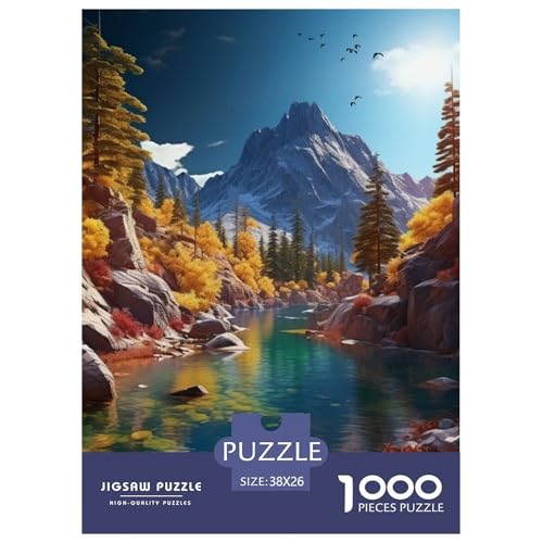 Seen 1000 Teile Puzzles Puzzlespiele Kreative Unterhaltung Für Erwachsene Und Kinder Ab 12 Jahren Tolle Geschenkidee 38x26cm/1000pcs von ZXOAWQX