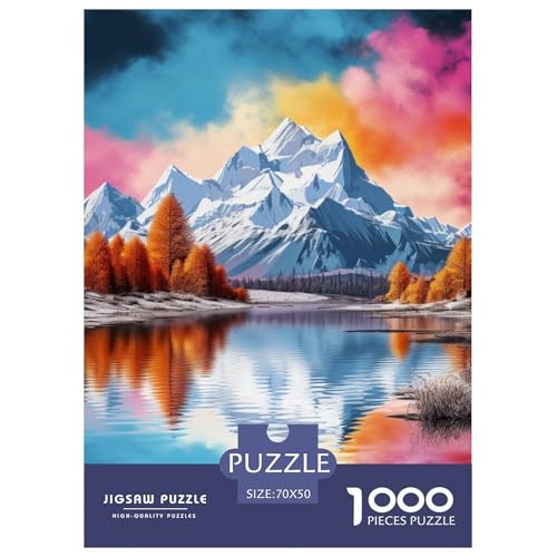 Seen und schneebedeckte Berge 1000 Teile Puzzles Dekoration Lernspiel Herausforderung Spielzeug Für Erwachsene Tolle Geschenkidee 70x50cm/1000pcs Seen und schneebedeckte Berge 1000 Teile Puzzles Dekoration Lernspiel Herausforderung Spielzeug Für Erwachsene Tolle Geschenkidee 70x50cm/1000pcs von ZXOAWQX
