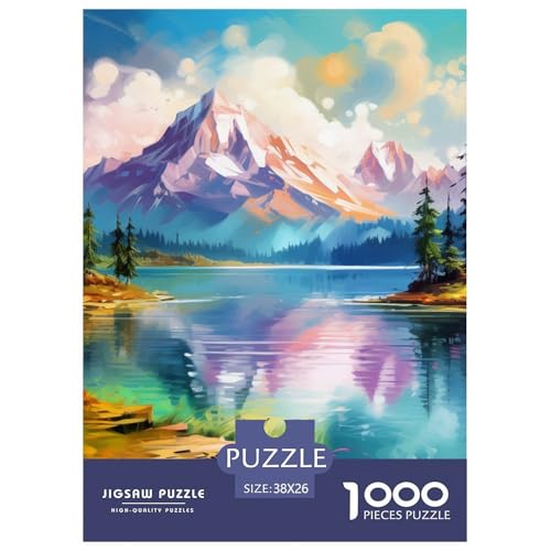 Seen und schneebedeckte Berge 1000 Teile Puzzles Puzzlespiele Klassisches Lernspiel Für Erwachsene Und Kinder Ab 12 Jahren Tolle Geschenkidee 38x26cm/1000pcs Seen und schneebedeckte Berge 1000 Teile Puzzles Puzzlespiele Klassisches Lernspiel Für Erwachsene Und Kinder Ab 12 Jahren Tolle Geschenkidee 38x26cm/1000pcs von ZXOAWQX