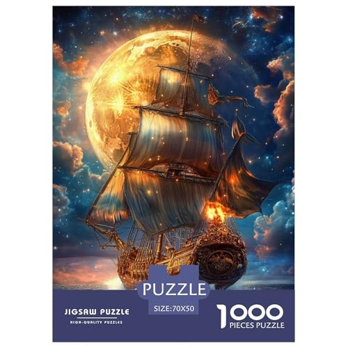 Segelboot 1000 Teile Puzzles Clevere Klassisches Lernspiel Für Erwachsene Tolle Geschenkidee 70x50cm/1000pcs von ZXOAWQX