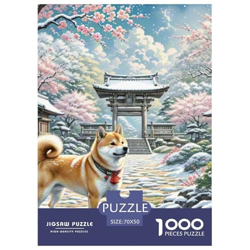Shiba Inu 1000 Teile Puzzles Dekoration Unmögliche Herausforderung Für Erwachsene Und Kinder Ab 12 Jahren Tolle Geschenkidee 70x50cm/1000pcs Shiba Inu 1000 Teile Puzzles Dekoration Unmögliche Herausforderung Für Erwachsene Und Kinder Ab 12 Jahren Tolle Geschenkidee 70x50cm/1000pcs von ZXOAWQX