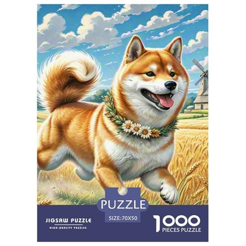 Shiba Inu 1000 Teile Puzzles Puzzlespiele Unmögliche Herausforderung Für Erwachsene Und Kinder Ab 12 Jahren Tolle Geschenkidee 70x50cm/1000pcs Shiba Inu 1000 Teile Puzzles Puzzlespiele Unmögliche Herausforderung Für Erwachsene Und Kinder Ab 12 Jahren Tolle Geschenkidee 70x50cm/1000pcs von ZXOAWQX