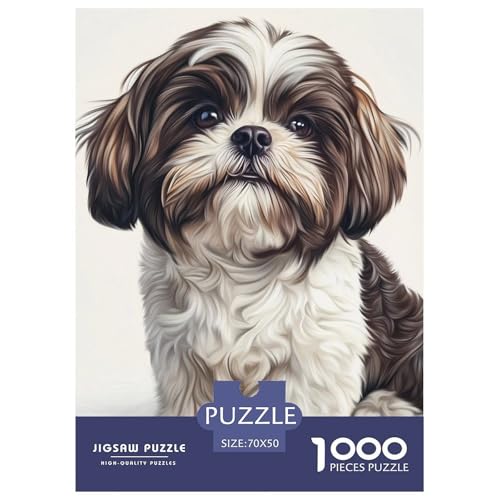 Shih Tzu 1000 Teile Puzzles Clevere Lernspiel Herausforderung Spielzeug Für Erwachsene Tolle Geschenkidee 70x50cm/1000pcs Shih Tzu 1000 Teile Puzzles Clevere Lernspiel Herausforderung Spielzeug Für Erwachsene Tolle Geschenkidee 70x50cm/1000pcs von ZXOAWQX