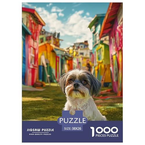 Shih Tzu 1000 Teile Puzzles Dekoration Unmögliche Herausforderung Für Erwachsene Und Kinder Ab 12 Jahren Tolle Geschenkidee 38x26cm/1000pcs Shih Tzu 1000 Teile Puzzles Dekoration Unmögliche Herausforderung Für Erwachsene Und Kinder Ab 12 Jahren Tolle Geschenkidee 38x26cm/1000pcs von ZXOAWQX
