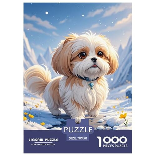 Shih Tzu 1000 Teile Puzzles Hund Puzzlespiele Klassisches Lernspiel Für Erwachsene Tolle Geschenkidee 70x50cm/1000pcs Shih Tzu 1000 Teile Puzzles Hund Puzzlespiele Klassisches Lernspiel Für Erwachsene Tolle Geschenkidee 70x50cm/1000pcs von ZXOAWQX