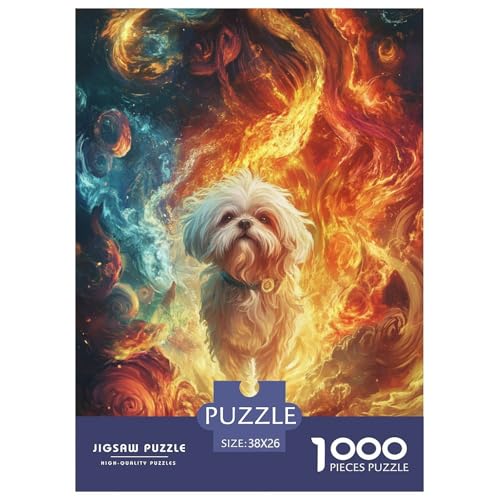 Shih Tzu 1000 Teile Puzzles Puzzlespiele Klassisches Lernspiel Für Erwachsene Und Kinder Ab 12 Jahren Tolle Geschenkidee 38x26cm/1000pcs Shih Tzu 1000 Teile Puzzles Puzzlespiele Klassisches Lernspiel Für Erwachsene Und Kinder Ab 12 Jahren Tolle Geschenkidee 38x26cm/1000pcs von ZXOAWQX