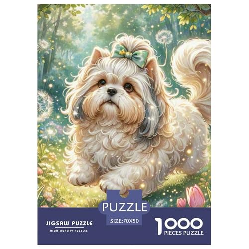 Shih Tzu 1000 Teile Puzzles Puzzlespiele Kreative Unterhaltung Für Erwachsene Tolle Geschenkidee 70x50cm/1000pcs Shih Tzu 1000 Teile Puzzles Puzzlespiele Kreative Unterhaltung Für Erwachsene Tolle Geschenkidee 70x50cm/1000pcs von ZXOAWQX