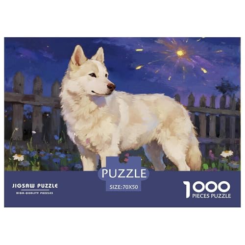 Sibirischer Husky 1000 Teile Puzzles Haustier Hund Dekoration Klassisches Lernspiel Für Erwachsene Tolle Geschenkidee 70x50cm/1000pcs Sibirischer Husky 1000 Teile Puzzles Haustier Hund Dekoration Klassisches Lernspiel Für Erwachsene Tolle Geschenkidee 70x50cm/1000pcs von ZXOAWQX
