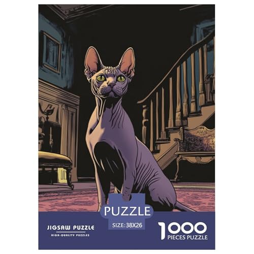 Sphinx Katze 1000 Teile Puzzles Classic Unmögliche Herausforderung Für Die Ganze Familie Tolle Geschenkidee 38x26cm/1000pcs Sphinx Katze 1000 Teile Puzzles Classic Unmögliche Herausforderung Für Die Ganze Familie Tolle Geschenkidee 38x26cm/1000pcs von ZXOAWQX