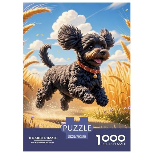Spielzeug Pudel 1000 Teile Puzzles Hund Classic Unmögliche Herausforderung Für Die Ganze Familie Tolle Geschenkidee 70x50cm/1000pcs von ZXOAWQX