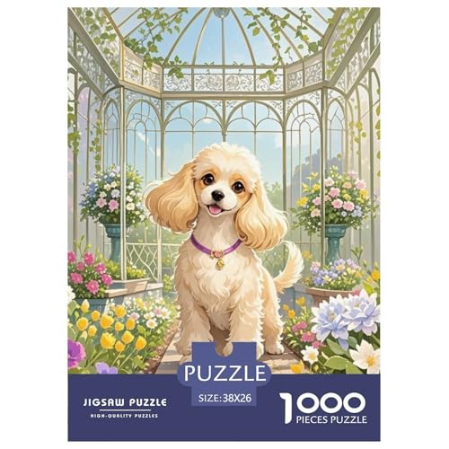 Spielzeug Pudel 1000 Teile Puzzles Hund Clevere EIN Herausforderndes Für Erwachsene Tolle Geschenkidee 38x26cm/1000pcs von ZXOAWQX