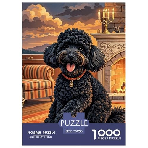 Spielzeug Pudel 1000 Teile Puzzles Hund Clevere EIN Herausforderndes Für Erwachsene Tolle Geschenkidee 70x50cm/1000pcs von ZXOAWQX