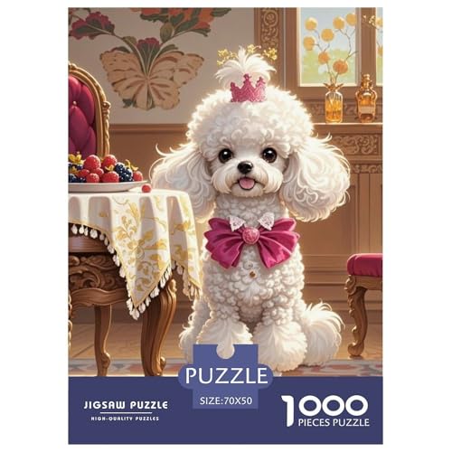 Spielzeug Pudel 1000 Teile Puzzles Hund Clevere Lernspiel Herausforderung Spielzeug Für Erwachsene Und Kinder Ab 12 Jahren Tolle Geschenkidee 70x50cm/1000pcs von ZXOAWQX