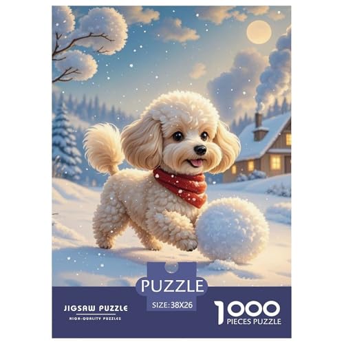 Spielzeug Pudel 1000 Teile Puzzles Hund Puzzlespiele Klassisches Lernspiel Für Erwachsene Tolle Geschenkidee 38x26cm/1000pcs Spielzeug Pudel 1000 Teile Puzzles Hund Puzzlespiele Klassisches Lernspiel Für Erwachsene Tolle Geschenkidee 38x26cm/1000pcs von ZXOAWQX
