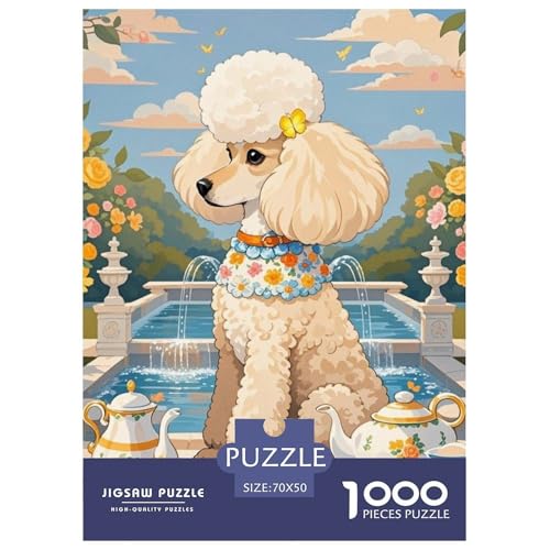Spielzeug Pudel 1000 Teile Puzzles Hund Puzzlespiele Lernspiel Herausforderung Spielzeug Für Erwachsene Und Kinder Ab 12 Jahren Tolle Geschenkidee 70x50cm/1000pcs von ZXOAWQX