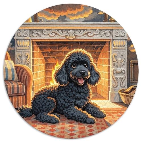 Spielzeug Pudel 1000 Teile Rundes Puzzle Kreatives Hund Geschenk Unmögliches Spiel Für Die Ganze Familie 1000pcs (67.5x67.5cm) von ZXOAWQX