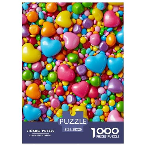 Süßigkeiten 1000 Teile Puzzles Classic Unmögliche Herausforderung Für Erwachsene Und Kinder Ab 12 Jahren Tolle Geschenkidee 38x26cm/1000pcs von ZXOAWQX