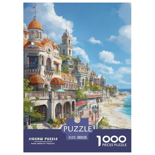 Sunset at The Hafen 1000 Teile Puzzles DekoRatteion Klassisches Lernspiel Für Erwachsene Tolle Geschenkidee 38x26cm/1000pcs von ZXOAWQX
