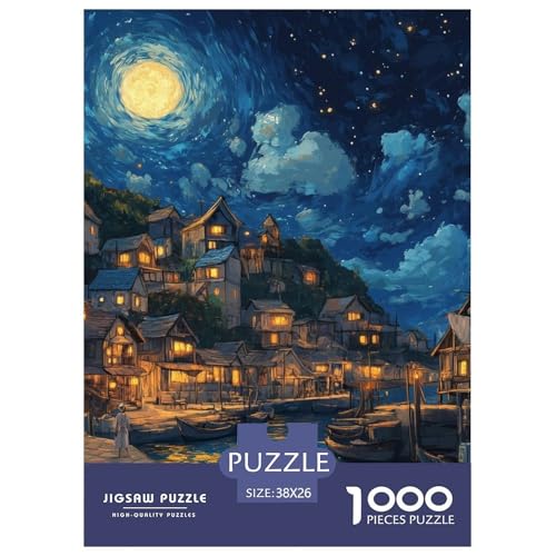 Sunset at The Hafen 1000 Teile Puzzles DekoRatteion Kreative Unterhaltung Für Erwachsene Tolle Geschenkidee 38x26cm/1000pcs von ZXOAWQX