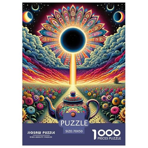 Teekanne 1000 Teile Puzzles Clevere Klassisches Lernspiel Für Erwachsene Tolle Geschenkidee 70x50cm/1000pcs von ZXOAWQX