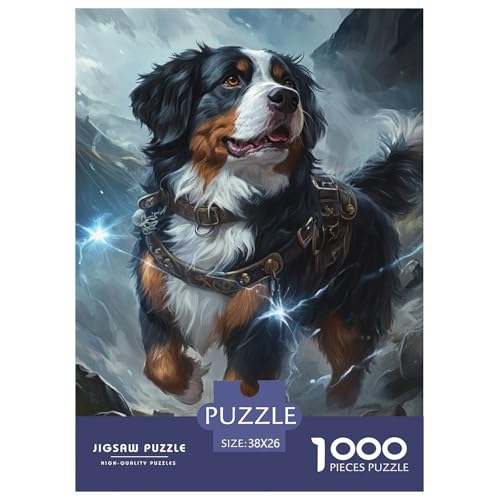 Tibetischer Mastiff 1000 Teile Puzzles Clevere EIN Herausforderndes Für Erwachsene Und Kinder Ab 12 Jahren Tolle Geschenkidee 38x26cm/1000pcs von ZXOAWQX