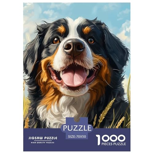 Tibetischer Mastiff 1000 Teile Puzzles Clevere Unmögliche Herausforderung Für Erwachsene Und Kinder Ab 12 Jahren Tolle Geschenkidee 70x50cm/1000pcs von ZXOAWQX