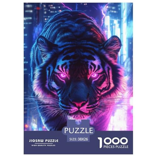 Tiger 1000 Teile Puzzles Clevere EIN Herausforderndes Für Erwachsene Und Kinder Ab 12 Jahren Tolle Geschenkidee 38x26cm/1000pcs Tiger 1000 Teile Puzzles Clevere EIN Herausforderndes Für Erwachsene Und Kinder Ab 12 Jahren Tolle Geschenkidee 38x26cm/1000pcs von ZXOAWQX