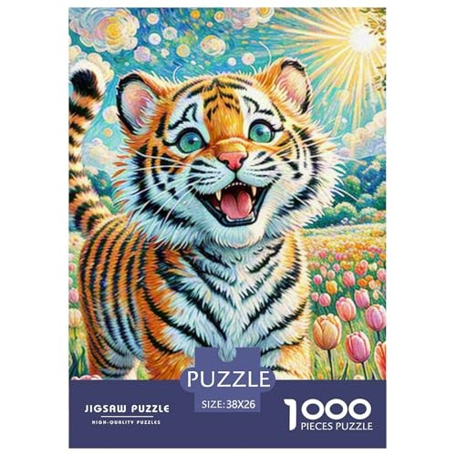 Tiger 1000 Teile Puzzles Tier Tier Clevere Kreative Unterhaltung Für Erwachsene Tolle Geschenkidee 38x26cm/1000pcs Tiger 1000 Teile Puzzles Tier Tier Clevere Kreative Unterhaltung Für Erwachsene Tolle Geschenkidee 38x26cm/1000pcs von ZXOAWQX